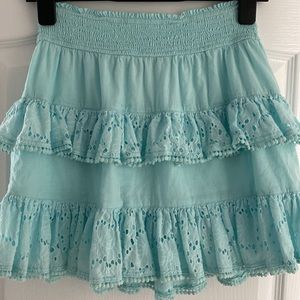 Peixoto Mini Skirt Turquoise Size XS/S